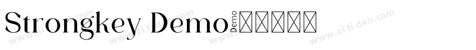 Strongkey Demo字体转换